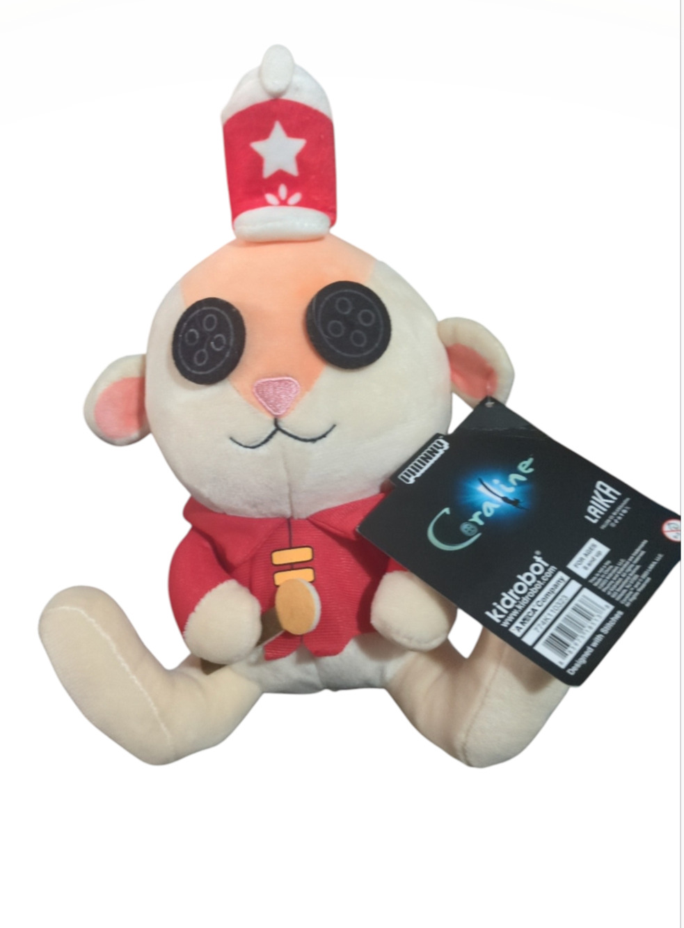 Kidrobot Coraline Jumping Circus Mouse Phunny Plush